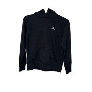 Jordan Youth Black Hoodie Sweatshirt Size Large 12-13 Yrs Cotton/Polyester Blen